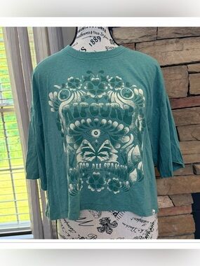 RIP CURL Cropped Cotton Graphic Tee